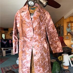 Chic Women's Tan and Pink Teddy Jacket